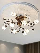 baratos Design Sputnik-luminária de teto LED branco quente luminária de mesa de cabeceira para salas de estar quartos escritórios