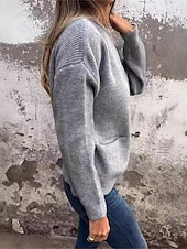 abordables Vestes en laine-Femmes Manteau Confortable Respirant Avec Poches Mode Quotidien Uni Entraînement Extérieur Occasionnel Ouvert devant Court Col montant Coupe régulière manche longue Vêtements d&#039;extérieur Noir Orange