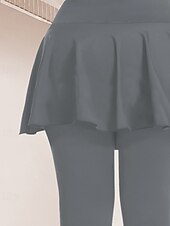 abordables Deportes Talla Grande y Embarazo-Mujer mallas de pilates pantalones deportivos Mallas Leggings de Yoga Bolsillo Ligero Pilates Gimnasio Corriendo Pantalones Color sólido Gris oscuro Negro Borgoña Talla Grande Deportes Ropa de Deporte