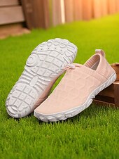 levne Dámské tenisky-Dámské flyknit nazouvací tenisky – prodyšné a lehké barefoot boty na běh, venkovní procházky a každodenní aktivity
