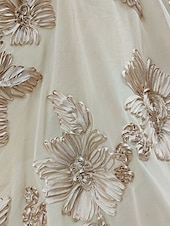 preiswerte Bodenlänge-A-Linien-Kleid für die Mutter der Braut, elegant, luxuriös, U-Boot-Ausschnitt, bodenlang, Chiffon, Spitze, kurze Ärmel, mit Rüschen, 2025