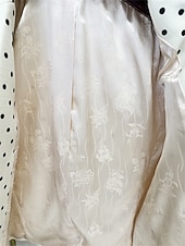 baratos Fatos Femininos-Paletó vestido de mãe da noiva elegante colarinho de camisa comprimento até o tornozelo mistura de algodão manga longa com botões