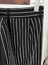 preiswerte Hosenanzüge für Mama-Anzug Mutter der Braut Kleid Elegantes Hemdkragen Knöchellang Polyester Langarm mit Knöpfen