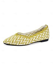 economico Ballerine da donna-ballerine rosse da donna in Flyknit – ballerine morbide con punta affilata e motivo a zig-zag per appuntamenti casual, picnic ed eventi diurni