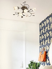 baratos Design Sputnik-luminária de teto LED branco quente luminária de mesa de cabeceira para salas de estar quartos escritórios