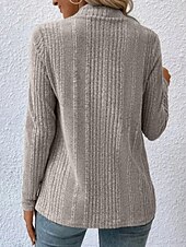 abordables Cardigans et vêtements d&#039;extérieur-Femmes Veste Décontractée Respirant Confortable Ourlet irrégulier Occasionnel Uni Vacances Rue Occasionnel Tenue quotidienne Ouvert devant Régulier Sans Col Coupe régulière manche longue Vêtements