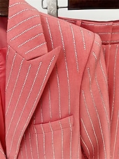 preiswerte Hosenanzüge für Mama-Anzug Mutter der Braut Kleid Elegantes Hemdkragen Knöchellang Polyester Langarm mit Knöpfen