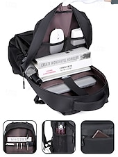 abordables Sacs à dos de Collège-Sac à dos étanche pour ordinateur portable avec chargeur USB, compartiments multiples, système antivol et sangle de bagage, idéal pour les voyages d&#039;affaires et les loisirs, idéal pour les étudiants et les professionnels.