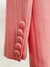 preiswerte Hosenanzüge für Mama-Anzug Mutter der Braut Kleid Elegantes Hemdkragen Knöchellang Polyester Langarm mit Knöpfen