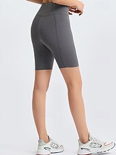 baratos Leggings lisas-Mulheres Calção Leggings Roupa de rua Casual Comprimento do joelho Cintura Alta Tecido Cintura elástica Respirabilidade Com Stretch Férias Rua Roupa Diária Preto Azul Verde Cinzento Claro Verão Normal