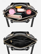 levne Kabelky a tote tašky-Dámská kabelka z umělé kůže s krokodýlím vzorem a střapcovým přívěskem – elegantní horní ucho a crossbody kabelka do práce, na nákupy i na každodenní výlety