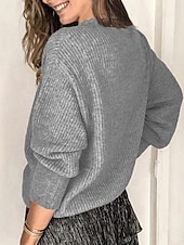 abordables Hauts en dentelle-Femmes Haut d&#039;épissage en dentelle Couleur Unie Élégant Occasionnel manche longue Col en V Hauts Réguliers Quotidien Dentelle Patchwork Noir Blanche Rose Claire Vin Gris Été Printemps