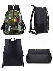 olcso Gyerekek és tinédzserek hátizsákok-3 darabos dinoszaurusz hátizsák szett gyerekeknek – t-rex mintás iskolatáska uzsonnástáskával és tolltartóval, tartós, könnyű könyvtáska fiúknak és lányoknak, ideális iskolába, utazáshoz és születésnapi ajándékokhoz (Vincent Hie)