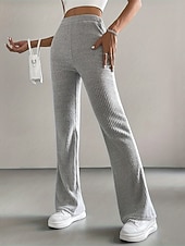 ieftine Jambiere simple-Pentru femei Pantaloni Jambiere Colanți confortabili Casual A face exerciții fizice Lungime totală Talie Înaltă Simplu Talie elastică Respirabilitate Respirabil Strech Vacanță Stradă Purtare Zilnică