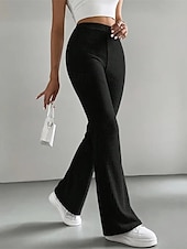 ieftine Jambiere simple-Pentru femei Pantaloni Jambiere Colanți confortabili Casual A face exerciții fizice Lungime totală Talie Înaltă Simplu Talie elastică Respirabilitate Respirabil Strech Vacanță Stradă Purtare Zilnică