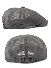 preiswerte Herrenhüte-Atmungsaktive Newsboy-Mütze aus Mesh für Herren – leichte Sommer-Schiebermütze im klassischen Ivy-Stil für Outdoor-Aktivitäten und Freizeit