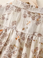 ieftine Cămăși-Pentru femei Cămașă Floral Casual Manșon scurt Guler Cămașă Topuri obișnuite Zilnic Nasturi Imprimeu Alb Roșu-aprins Trifoi Vară