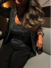 billiga Mammas byxdräkter-jumpsuit/byxdräkt 3-delad byxdräkt brudens mor byxdräkt med kavaj elegant vintage enkel rund halsringning golvlång pyjamas stretchig crepe jersey långärmad med kristaller pärlor 2025