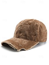 levne Pánské klobouky-Pánská vintage džínová baseballová čepice s potiskem – nastavitelná čepice z prané bavlny pro outdoorové sporty, cestování a běžné nošení