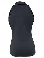 ieftine Top simplu-Pentru femei Camisole Tank Top Culoare solidă Modern Casual Fără manșon Guler Cămașă Topuri obișnuite Zilnic Fermoar Negru Roșu Vin Albastru piscină Maro Trifoi Vară