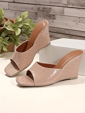 abordables Sandales de Vacances-Sandales à enfiler noires à motif crocodile pour femmes, mules à bout ouvert et talon carré pour des sorties estivales décontractées et des looks chics au bureau