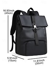 abordables Sacs à dos de Collège-Sac à dos de voyage imperméable pour homme avec compartiment à chaussures, design simple à enroulement, tissu Oxford durable, adapté à l&#039;école, à la salle de sport, aux déplacements quotidiens et aux week-ends