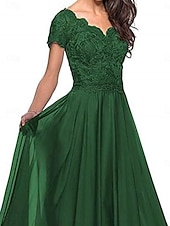 preiswerte Bodenlänge-A-Linie Brautmutterkleid Elegant Herzförmiger Ausschnitt Bodenlang Polyester Kurzarm mit Falten 2025
