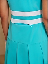 billiga Golfklänningar-Dam golfklänning Sjöblå Svart Marinblå Ärmlös Klänningar Golfkläder för damer Kläder Outfits Bär kläder