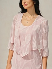 billige Dressy topper-Dame Trekker på skuldrene Helfarge Elegant Stilfull Fritid 3/4 ermer Asymmetrisk Crop Tops Bryllupsgjest Strandbryllup Salvie Grøn Svart Hvit Rosa Rød Sommer Vår Høst