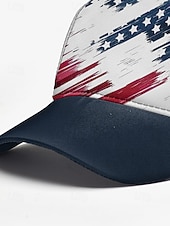 levne Pánské klobouky-Pánská baseballová čepice s americkou vlajkou – vlastenecká nastavitelná čepice s potiskem USA s motivem distorted usa pro outdoorové sporty, 4. července a běžné nošení