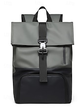 abordables Sacs à dos de Collège-Sac à dos de voyage imperméable pour homme avec compartiment à chaussures, design simple à enroulement, tissu Oxford durable, adapté à l&#039;école, à la salle de sport, aux déplacements quotidiens et aux week-ends