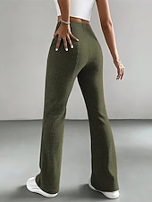 ieftine Jambiere simple-Pentru femei Pantaloni Jambiere Colanți confortabili Casual A face exerciții fizice Lungime totală Talie Înaltă Simplu Talie elastică Respirabilitate Respirabil Strech Vacanță Stradă Purtare Zilnică