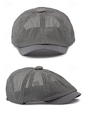 preiswerte Herrenhüte-Atmungsaktive Newsboy-Mütze aus Mesh für Herren – leichte Sommer-Schiebermütze im klassischen Ivy-Stil für Outdoor-Aktivitäten und Freizeit