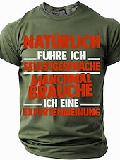 Camiseta Gráfica Masculina Humorística 'Claro que eu Falo Comigo Mesmo Às Vezes Preciso de Uma Opinião de Especialista'