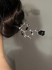 お買い得  ハロウィンアクセサリー-女性用ゴシックローズヘアピンヴィンテージ合金ヘアピンセット、レトロな枝デザインのヘアアクセサリー、ハロウィンパーティーやコスプレに最適