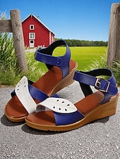 billiga Avslappnade sandaler-damkil sandaler med spänne, snygga och bekväma skor för vardagskläder, shopping och dagsutflykter