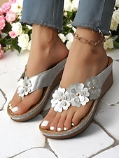 billige Kilesandaler-Damekile-flip-flops med blomstermotiv og polstret såle, sommerkomfortsandaler for hjemmet, stranden og daglige ærender
