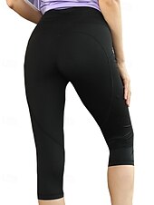 olcso Sima leggings-Női Capri nadrágok Nadrág Leggingek Alkalmi Borjú-hossz Természetes Sima Zseb Rugalmas derék Szabadtéri Kényelmes Vakáció Alkalmi lilásvörös Haditengerészet Fekete Katonai zöld Nyár Normál