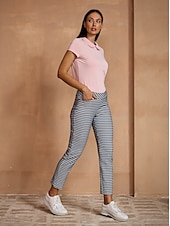 billiga Polos &amp;amp; kvartsdragkedjor-Dam Vandringspolotröja Yanrosa Svart Vit Kortärmad Skjorta Golfkläder för damer Kläder Outfits Bär kläder