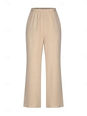 abordables Ensembles chemisiers pour femmes-Femmes Mode Streetwear Quotidien Ensembles de Pantalons Sans manches Col en V Uni Occasionnel Quotidien Noir bleu marine Vert Été Coupe Ample