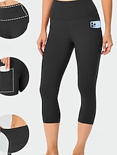 economico Leggings semplici-Per donna Pantaloni capri Pantaloni Eleganti Leggings Leggings comodi Streetwear Casual Lunghezza al polpaccio Naturale Semplice Tasca Elastico in vita Comodo All'aperto Confortevole All'aperto Sport