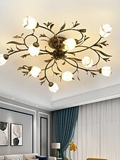 baratos Design Sputnik-luminária de teto LED branco quente luminária de mesa de cabeceira para salas de estar quartos escritórios