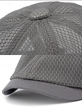 preiswerte Herrenhüte-Atmungsaktive Newsboy-Mütze aus Mesh für Herren – leichte Sommer-Schiebermütze im klassischen Ivy-Stil für Outdoor-Aktivitäten und Freizeit