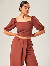 economico Set da due pezzi-elegante set in misto lyocell