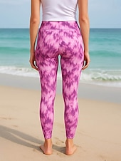 billiga Leggings-Dam Damasker Semester Vintage Etnisk Stil Ankellång Hög midja Grafisk Knytbatik Abstrakt 3D-utskrift Snabb tork Mateial som andas Mjuk Elastisk Utomhus Hem Casual Svart Rosa Blå Höst Smal passform