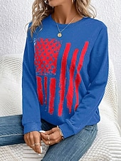 ieftine Magazin grafic Sweatshirts &amp; Hanorace-Pentru femei Hanorac pulover Grafic Dungi Casual Manșon Lung Stil Nautic Topuri obișnuite Casă Stradă Zilnice Imprimeu Alb Roz Îmbujorat Albastru piscină Maro Gri Vară Primăvară Toamnă Iarnă