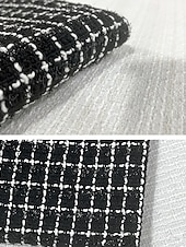 voordelige Vloerlengte-Zwart en Wit Tweekleurig Blazerjurk Tuxedojurk Bruid van de Moeder Jurk Elegante Simpele Luxe V-hals Revers Vloerlengte Split Lange Mouw met Metalen Knopen