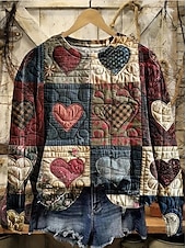 ieftine Magazin grafic Sweatshirts &amp; Hanorace-Pentru femei Hanorac pulover Floral Grafic Geometric Casual Manșon Lung Stil Nautic Topuri obișnuite Casă Stradă Zilnice Imprimeu Galben Albastru piscină Mov Portocaliu Maro Vară Primăvară Toamn