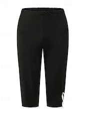 olcso Sima leggings-Női Capri nadrágok Leggingek Kényelmes leggings Alkalmi Sportruházat Borjú-hossz Magas derék Sima Rugalmas derék Lélegzési képesség Nyúlós Vakáció Utca Hétköznapi viselet Fekete Szürke Nyár Tavasz