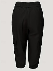 Dam Cargo-shorts Capribyxor Mode Streetwear Vadlängd Naturlig Solid färg Ficka Elastisk midja Bekväm Microelastisk Sport & Utomhus Dagliga kläder Vin Svart Rodnande Rosa Armégrön Sommar Vår Normal billiga lastbyxor för kvinnor-Dam Cargo-shorts Capribyxor Mode Streetwear Vadlängd Naturlig Solid färg Ficka Elastisk midja Bekväm Microelastisk Sport & Utomhus Dagliga kläder Vin Svart Rodnande Rosa Armégrön Sommar Vår Normal